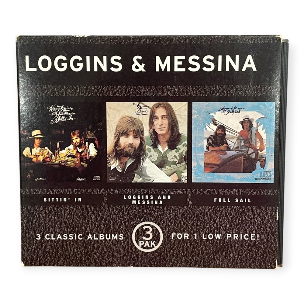 Loggins Messina 3 CD Box Set Sittin' In Loggins & Messina Full Sail Jewel Case
